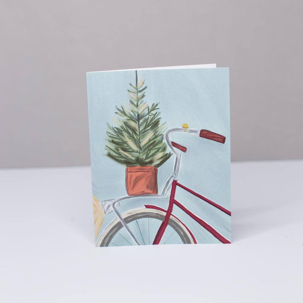 Festive Bicycle  Greeting Card