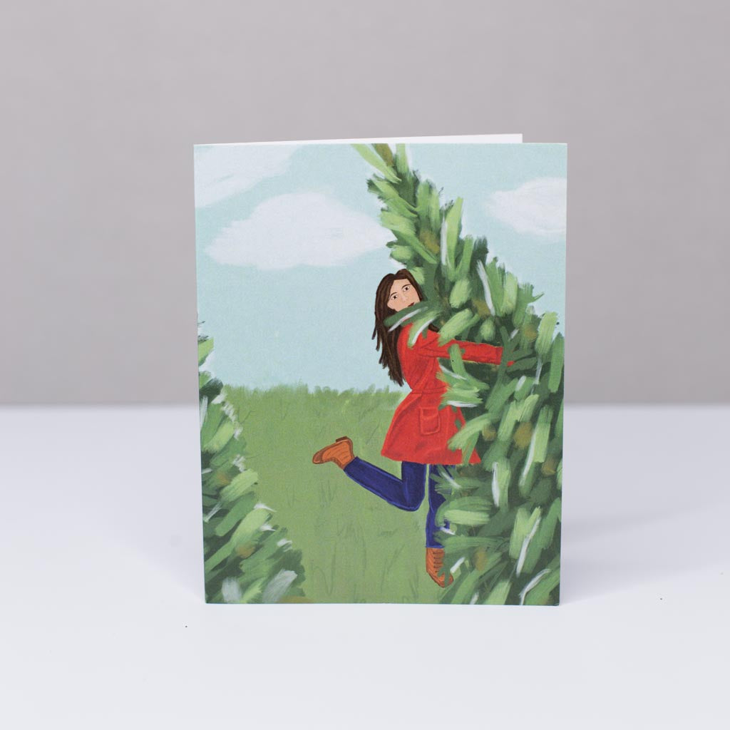 Tree Hugger Greeting Card