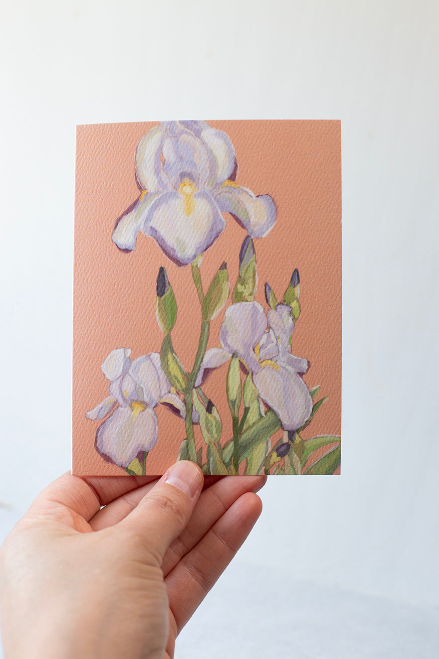 Iris Trio Greeting Card