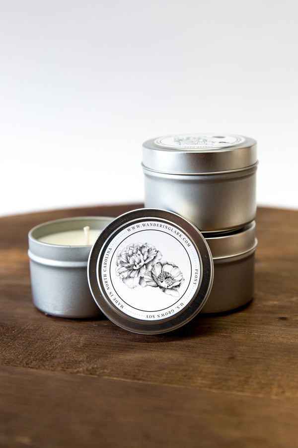 Peony Travel Tin